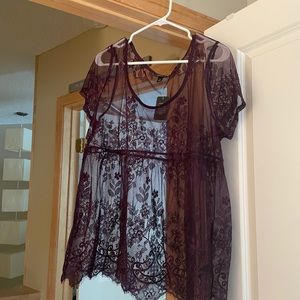 NEW Torrid lace babydoll top